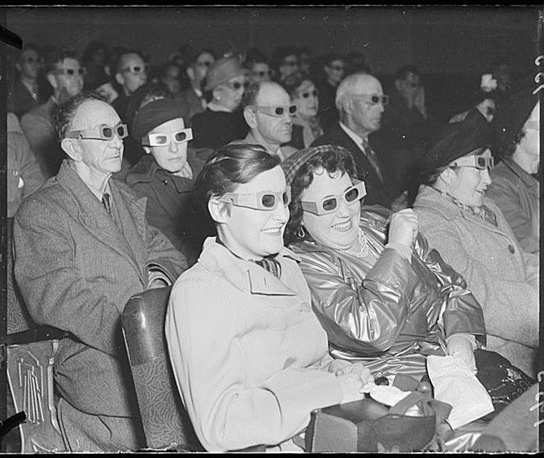 3-D movie joy in 1953.