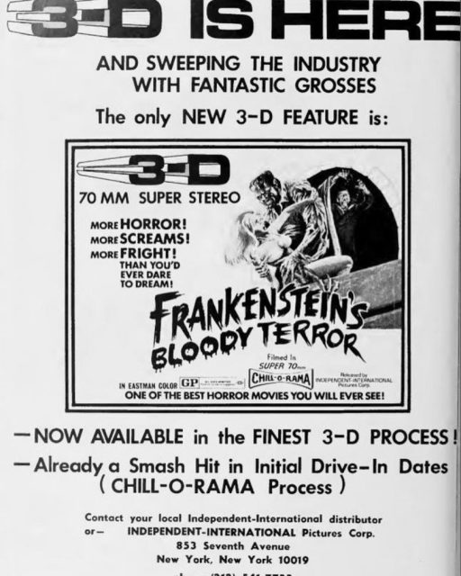 Pre-orders for our next 3-D Blu-ray release are coming soon from our good friends at @kinolorber