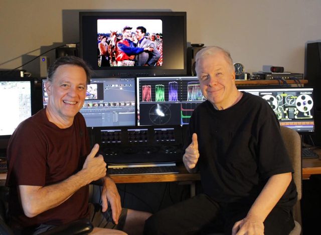 Here’s an update on our painstaking restoration of MONEY FROM HOME from the original 35mm Technicolor Dynoptic 3-D camera negatives; 72 reels totaling 54,000 feet of film!

Jack Theakston finished shot by shot recombining the red/green/blue left, right negatives.

Yesterday, Dave Northrop at FilmMedia finished color grading.

3DFA Technical Director Greg Kintz is currently working on reel 4 (of 12) on 3-D alignment and panel matching. Once finished, the files will go to Charlotte Barker at the Paramount Pictures Archive for digital cleanup of dirt and damage.

Charlotte has finished scanning and restoration of the original 35mm mono optical track negative.

We are not quite in the home stretch but are making significant progress every week on this VERY tedious and complex Six-Strip Technicolor restoration!