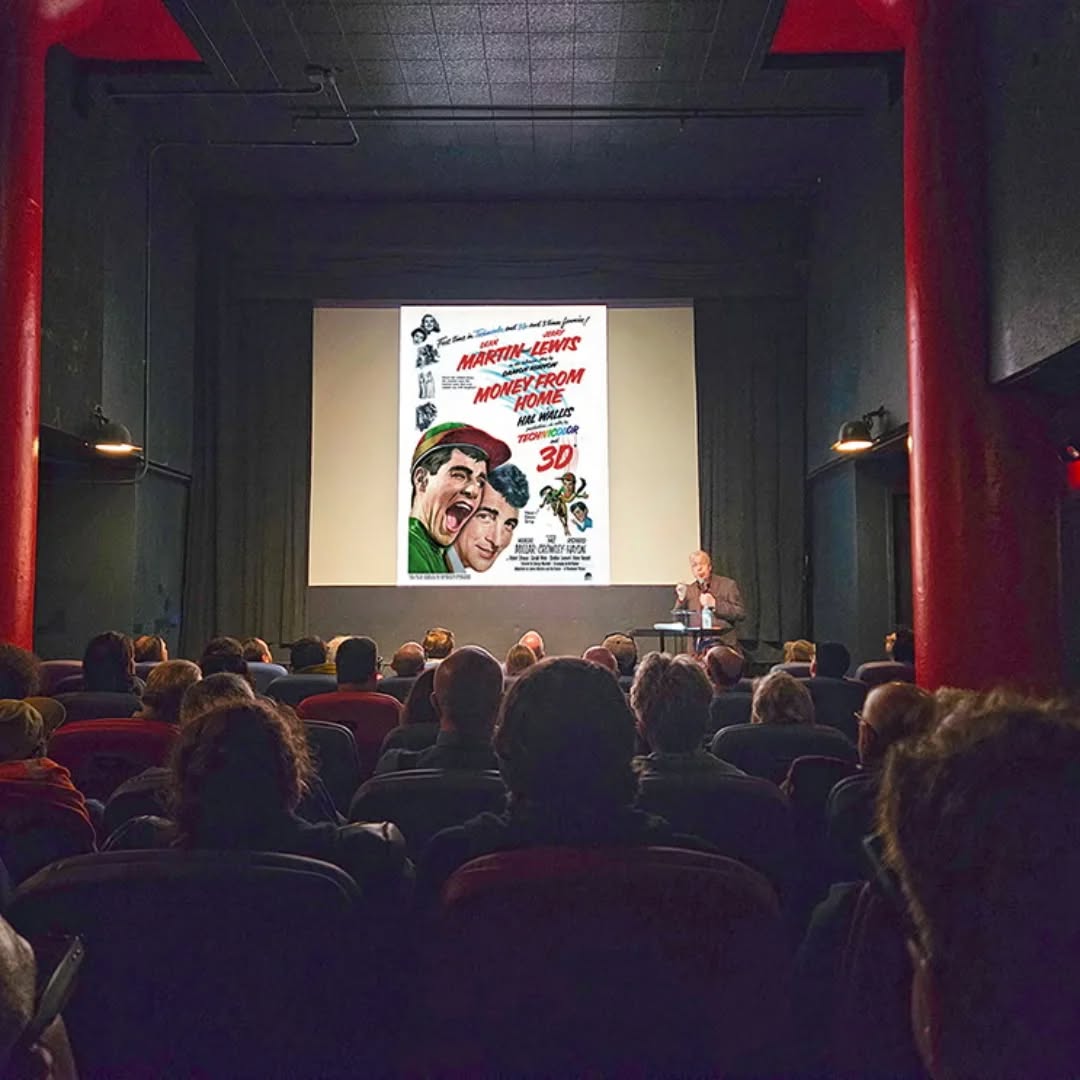 Here’s a review of the exciting MONEY FROM HOME premiere at New York’s iconic Film Forum!￼

“Attended the screening at NYC's Film Forum. Well, fellow classic 3D fans .... this one was worth the wait. The restoration is gorgeous; the lush colors pop, as does the 3D, with pleasing depth and separation (Dean and Jerry move to the foreground at the end and they're practically standing on your toes). As for the movie itself, it's a delightful Damon Runyon story set in the '30s with equally colorful characters and, unlike the similarly Runyon-based Guys and Dolls which followed a year later, it's intentionally funny (a singing Marlon Brando...? ). And the horse in this movie blazed a trail for the one who stole the movie 11 years later in Cat Ballou.

Like the iconic Paramount logo itself, this movie represents peaks: peak Dean & Jerry, peak classic technicolor, and peak classic 3D. The blu ray promises an eyeful for fans. Gallop .... don't walk ... to get it once it comes up for pre-order.”